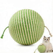 DMZBJ balle sisal face avant montrant forme et couleur pour jeu durable