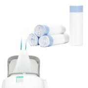 DOEL vue frontale des rouleaux et emballage, rangement pratique
