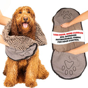 Dog Gone Smart serviette face avant montrant design et dimensions pratiques