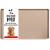 DogBuddy tapis vue face taupe protégeant le sol