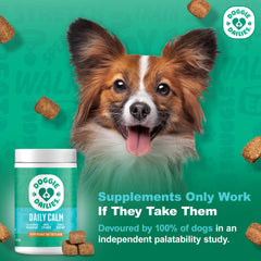 Doggie Dailies bouchée gros plan révélant la texture appétente et goût beurre de cacahuète