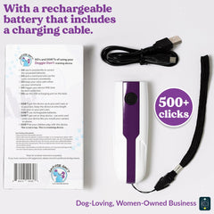 Doggie Don't tenu en main illustrant portabilité et usage pratique