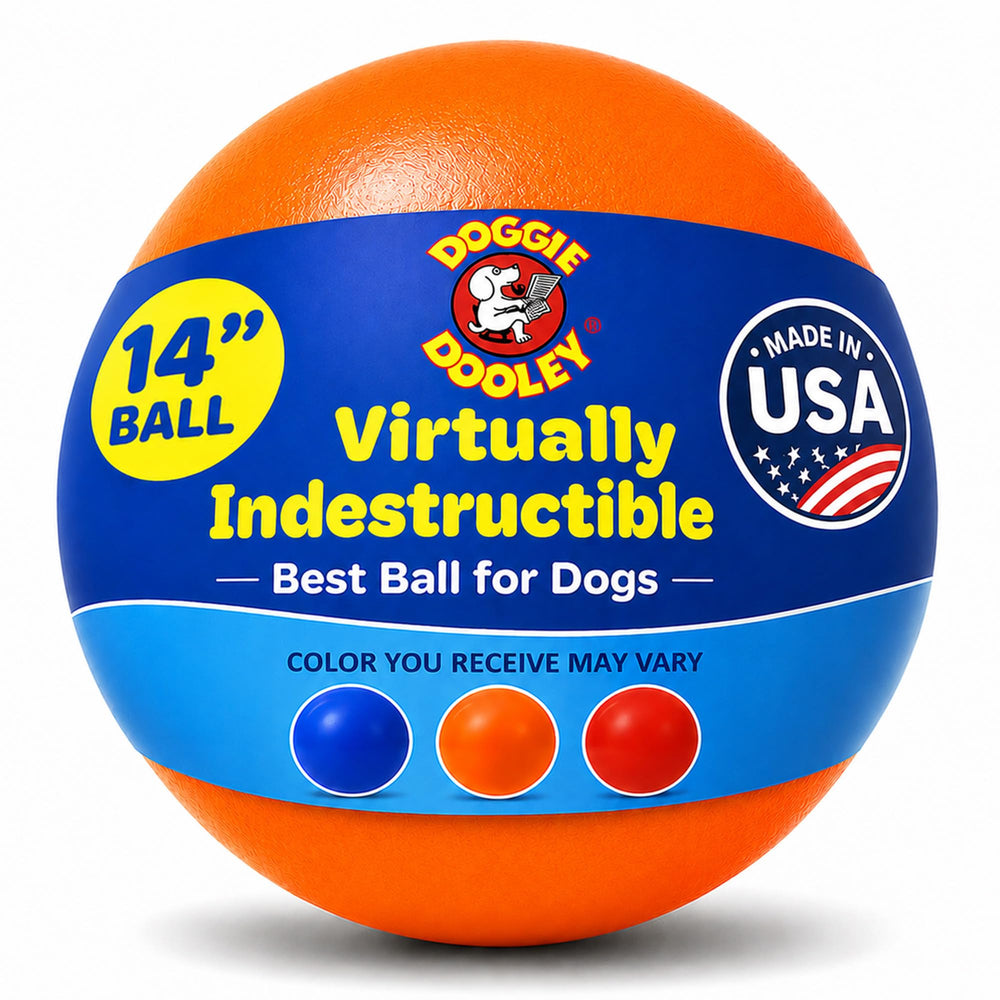 Doggie Dooley balle 14 pouces face avant avec emballage solide et durable