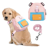 DoggieKit vue avant du sac à dos montrant rangement pratique