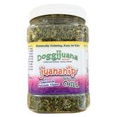 Doggijuana Juananip pot face montrant l’emballage et la praticité pour calmer