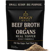DoggyDust emballage face montrant le produit et bénéfice nutritionnel