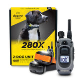 Dogtra 280X packaging face avant montrant contenu et robustesse