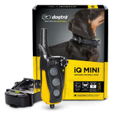 Dogtra iQ Mini face avant du transmetteur montrant commandes et portée