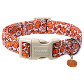 dogwong collier citrouille face avant montre motif automnal et confort