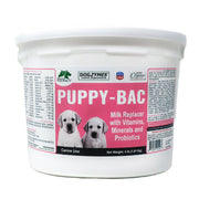 Dogzymes Puppy-Bac emballage avant montrant la taille 4 lb et la praticité