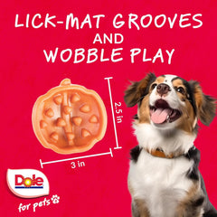 Dole chew courbé sur table illustrant l’effet wobble stimulant le jeu