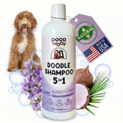 DOOD WOOF bouteille face montrant étiquette et formulation naturelle bénéfique