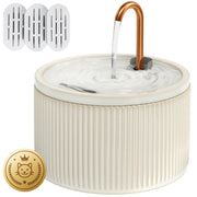 DOOOB fontaine céramique vue de face, design et capacité 2,1 L bénéfique