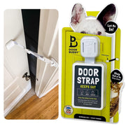 Door Buddy face avant du packaging montrant la sangle et bénéfice d'installation simple