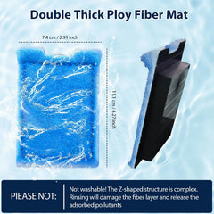 doufuhua gros plan structure en Z maximise surface filtrante et réduit colmatage