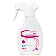 Douxo Calm Allergy microémulsion flacon face montrant l'étiquette et l'usage apaisant