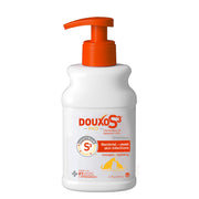 Douxo S3 packaging avant montrant flacon et bénéfice antiseptique