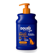 DOUXO flacon avant montrant l'étiquette et bénéfice douceur