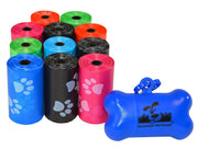 Downtown Pet Supply packaging montrant 220 sacs et distributeur, praticité immédiate