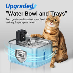 DownyPaws buse cascade montrant débit attractif pour stimuler boisson