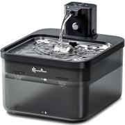 DownyPaws vue avant de la fontaine montrant design portable et réservoir 2,5 L