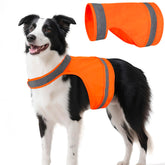 DQGHQME gilet orange face avant montrant visibilité accrue