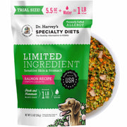 Dr. Harvey's emballage d'essai saumon montrant format pratique et naturel