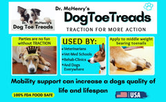 Dr. McHenry's gros plan sur la texture transparente du tread offrant adhérence accrue