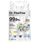Dr. PawPaw emballage avant présentant le produit et bénéfice contrôle des odeurs