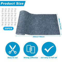Draupnir gros plan texture feutre durable pour griffes