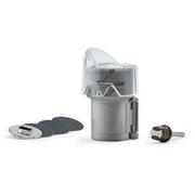 Dremel guide ongles face avant montrant l'angle 45° pour une coupe sûre