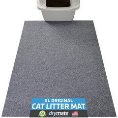 Drymate vue avant du tapis avec emballage, protège le sol efficacement