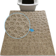 Drymate tapis face avant tan montrant zone de protection large et attrape-litière