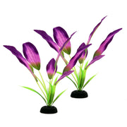 DVHEY vue avant des deux plantes en soie pour décor vibrant et sûr