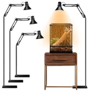 DXOVEEN vue face du support lampe montrant stabilité et réglage hauteur