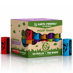 Earth Friendly emballage 50 rouleaux montrant économie et praticité