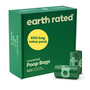 Earth Rated face avant du paquet montrant quantité et information écologique