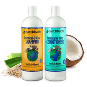 earthbath emballage avant montrant duo shampooing et après‑shampoing pour confort cutané