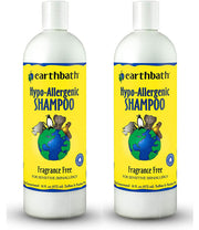 earthbath flacons lot de deux montrant packaging avant et volume pratique
