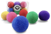 Earthtone Solutions vue frontale du lot montrant 6 balles colorées, durable