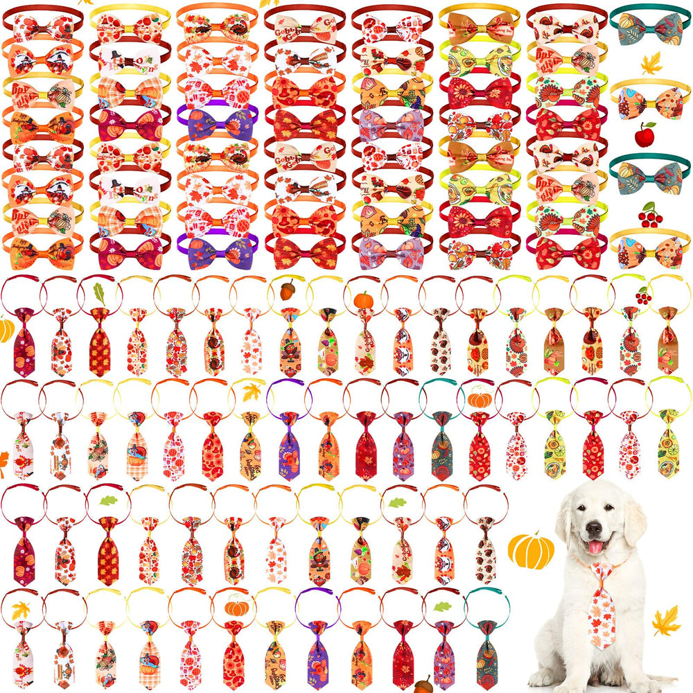 Eccliy packaging avant montrant les 120 nœuds papillon pour animaux, idéal pour fêtes