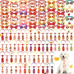 Eccliy packaging avant montrant les 120 nœuds papillon pour animaux, idéal pour fêtes