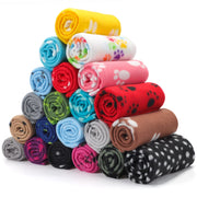 Eccliy lot de 20 plaids en front montrant la variété de motifs et utilité