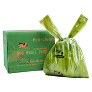 ECO-CLEAN emballage avant montrant 500 sacs et la robustesse