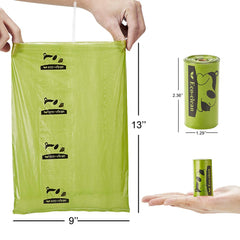 ECO-CLEAN sac déplié 13x9 pouces montrant espace et facilité d'usage