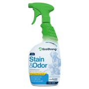Eco Strong flacon avant 32 oz montrant emballage et utilisation pratique