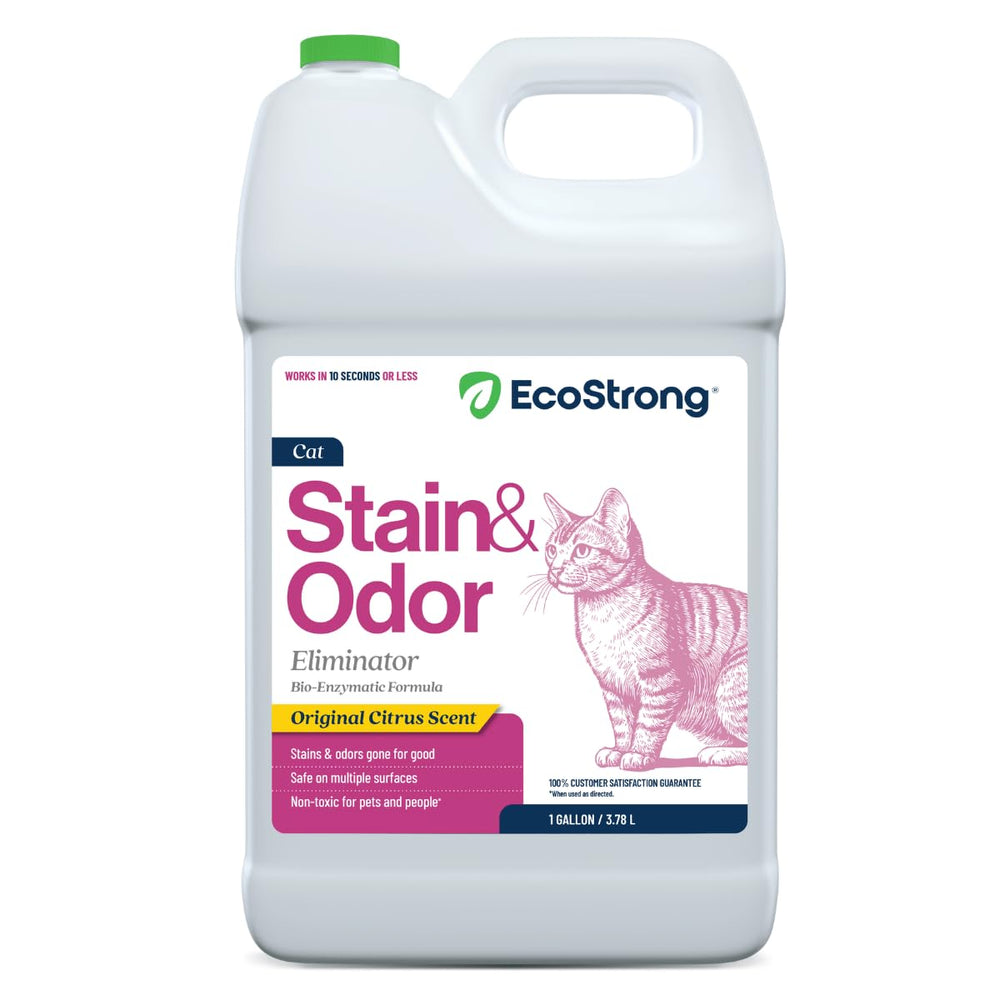 Eco Strong vue frontale du gallon montrant l'emballage et usage domestique