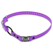 Educator collier face avant montrant design violet et fermeture rapide, durable