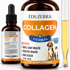 EDUZEBRA flacon face avec étiquette lisible montrant bénéfice pelage brillant