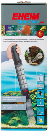 EHEIM Quick Vac Pro vue avant montrant la prise en main et gain de temps